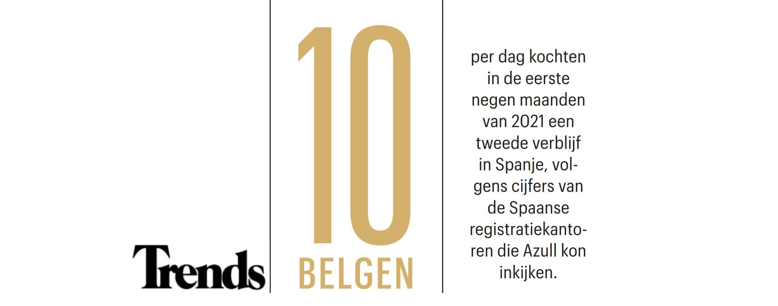 Trends - 10 Belgen per dag kochten in de eerste 9 maanden
