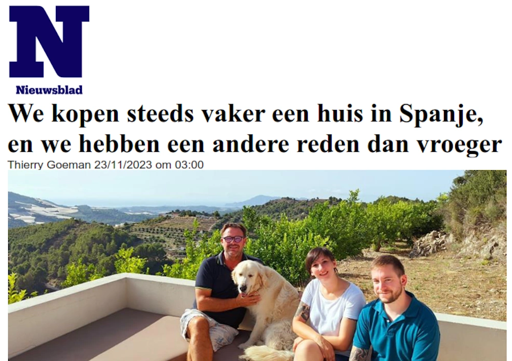 Nieuwsblad - We kopen steeds vaker een huis in Spanje, en we hebben een andere reden dan vroeger.