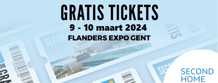 Gratis tickets Second Home beurs 9-10 maart 2024 Flanders Expo Gent
