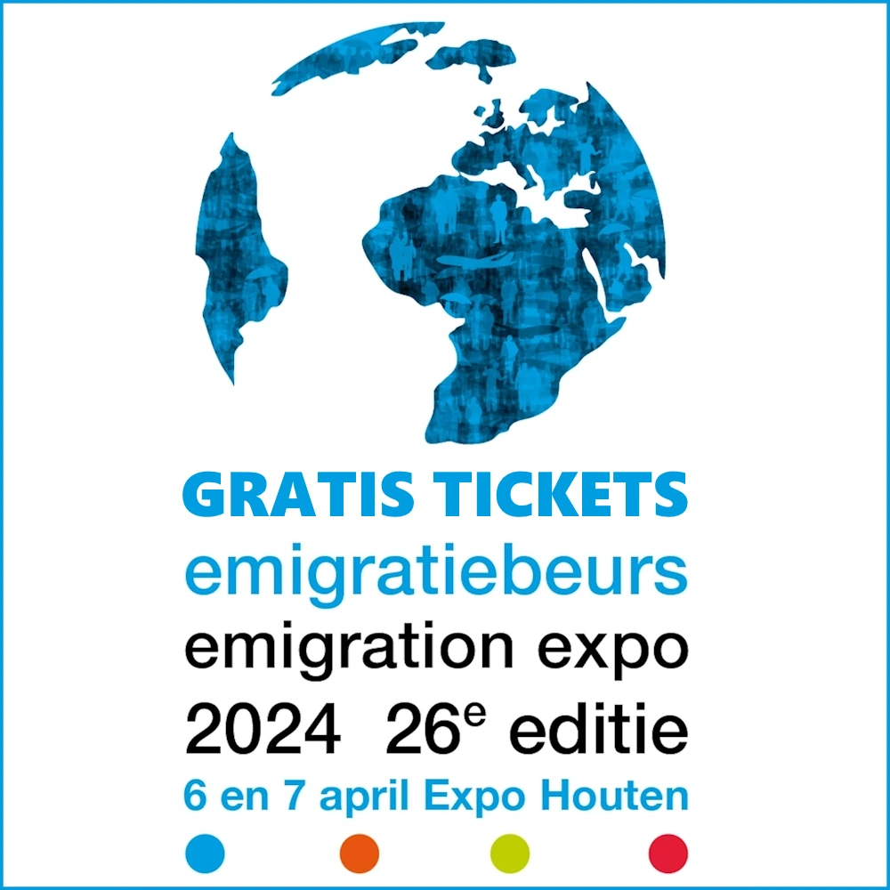 Gratis tickets - Emigratiebeurs - Houten - 6 en 7 april 2024