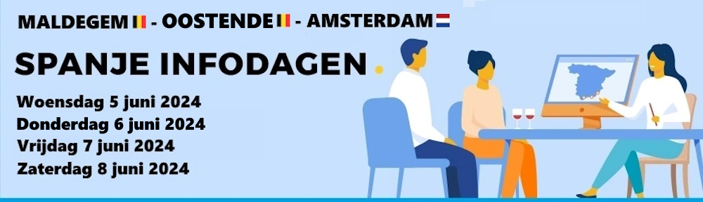 Azull Spanje infodagen in Maldegem, Oostende en Amsterdam op 5,6,7 en 8 juni 2024.