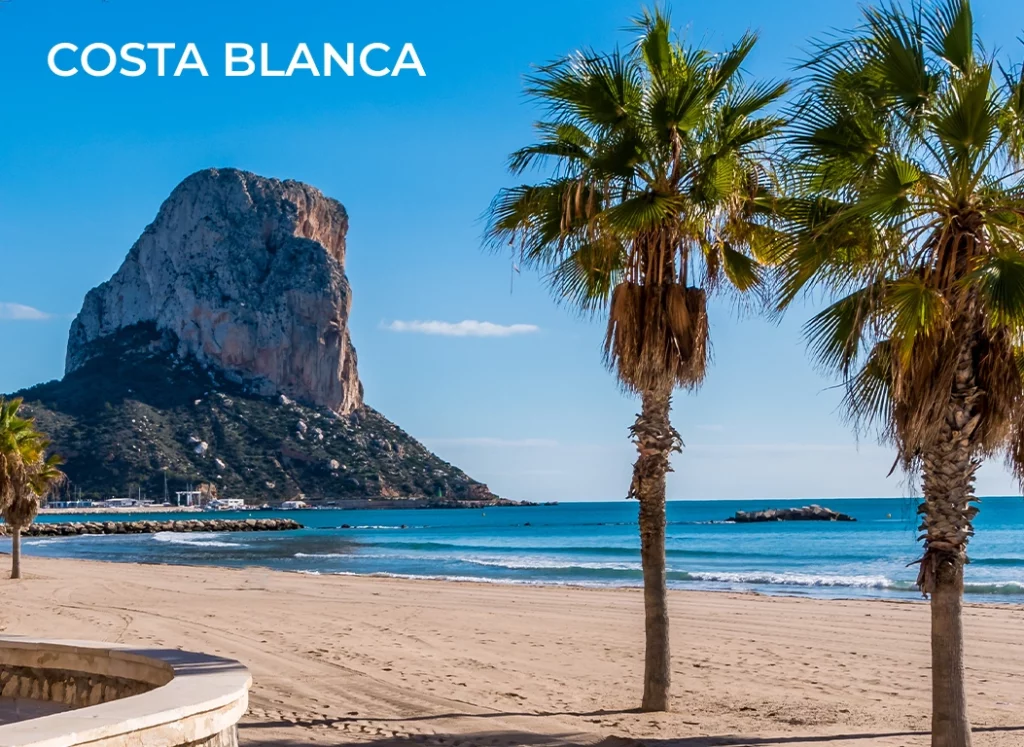 Huizen aan de Spaanse kust Costa Blanca