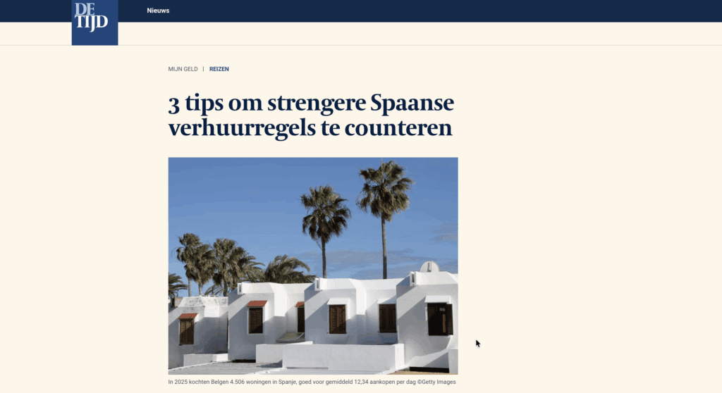 Krantartikel 3 tips om strengere spaanse verhuurregels te counteren.