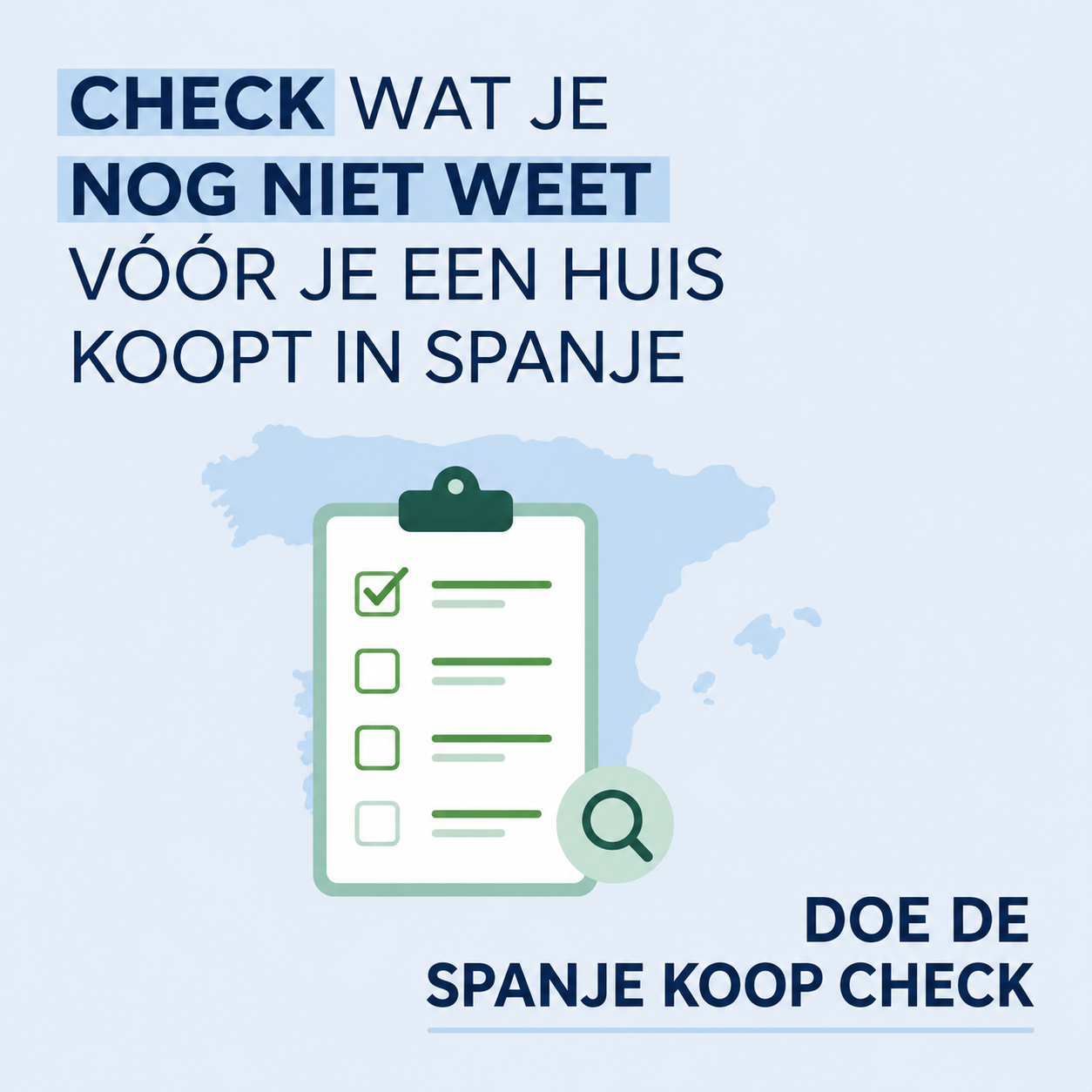 Koopcheck - Voor je koopt in Spanje: check wat je nog niet weet