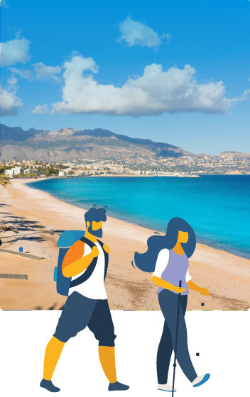 Huizen aan de Spaanse kust Costa Blanca